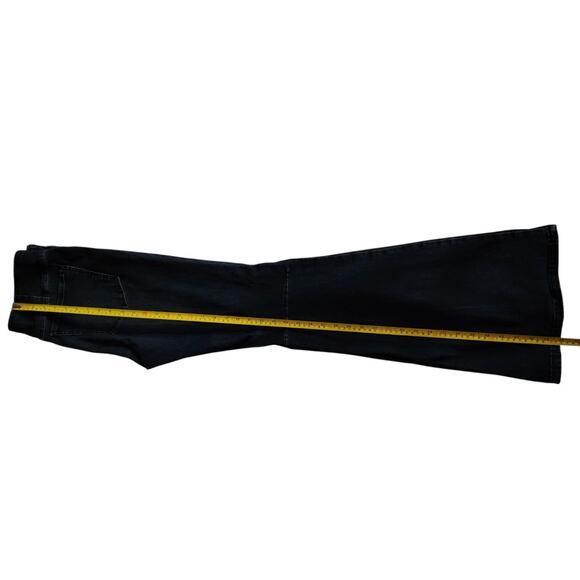 Free People We The Free Flared Jeans Pull On Blue Denim Stretch Women's Size 31 - Picture 11 of 15